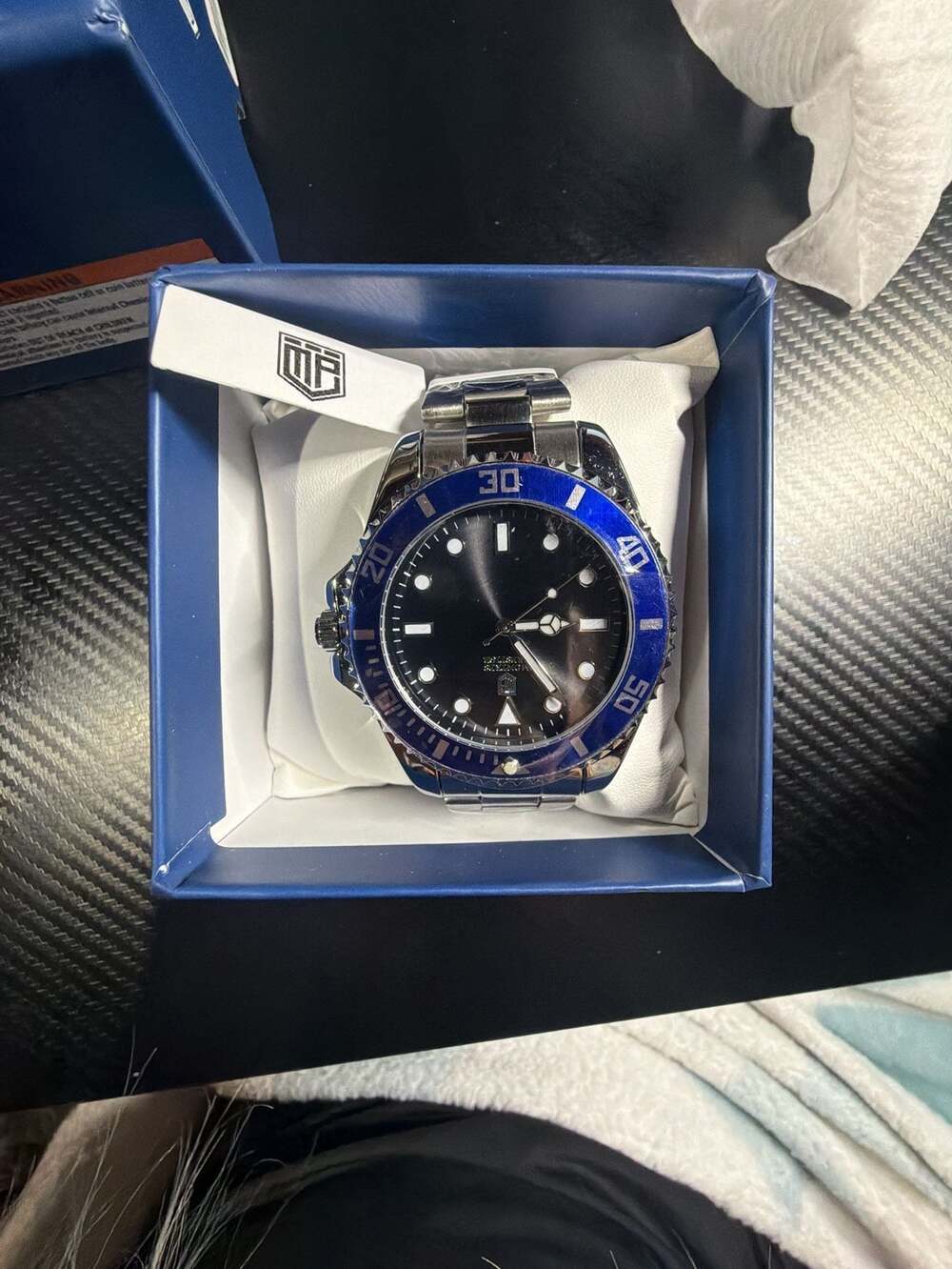 Montres Prestige Men's Stainless Steel Dive Watch